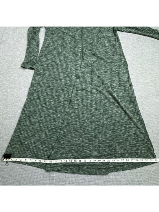 LuLaRoe Cardigan Sweater Duster Womens Size Small Heather Green Open Front Long - Picture 11 of 16
